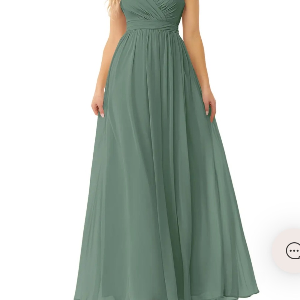 Azazie Kora Dress in Eucalyptus